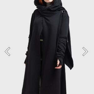 Killstar Midnight Black Assasins Woolen Coat